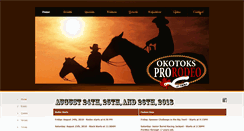 Desktop Screenshot of okotoksprorodeo.com