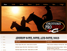Tablet Screenshot of okotoksprorodeo.com